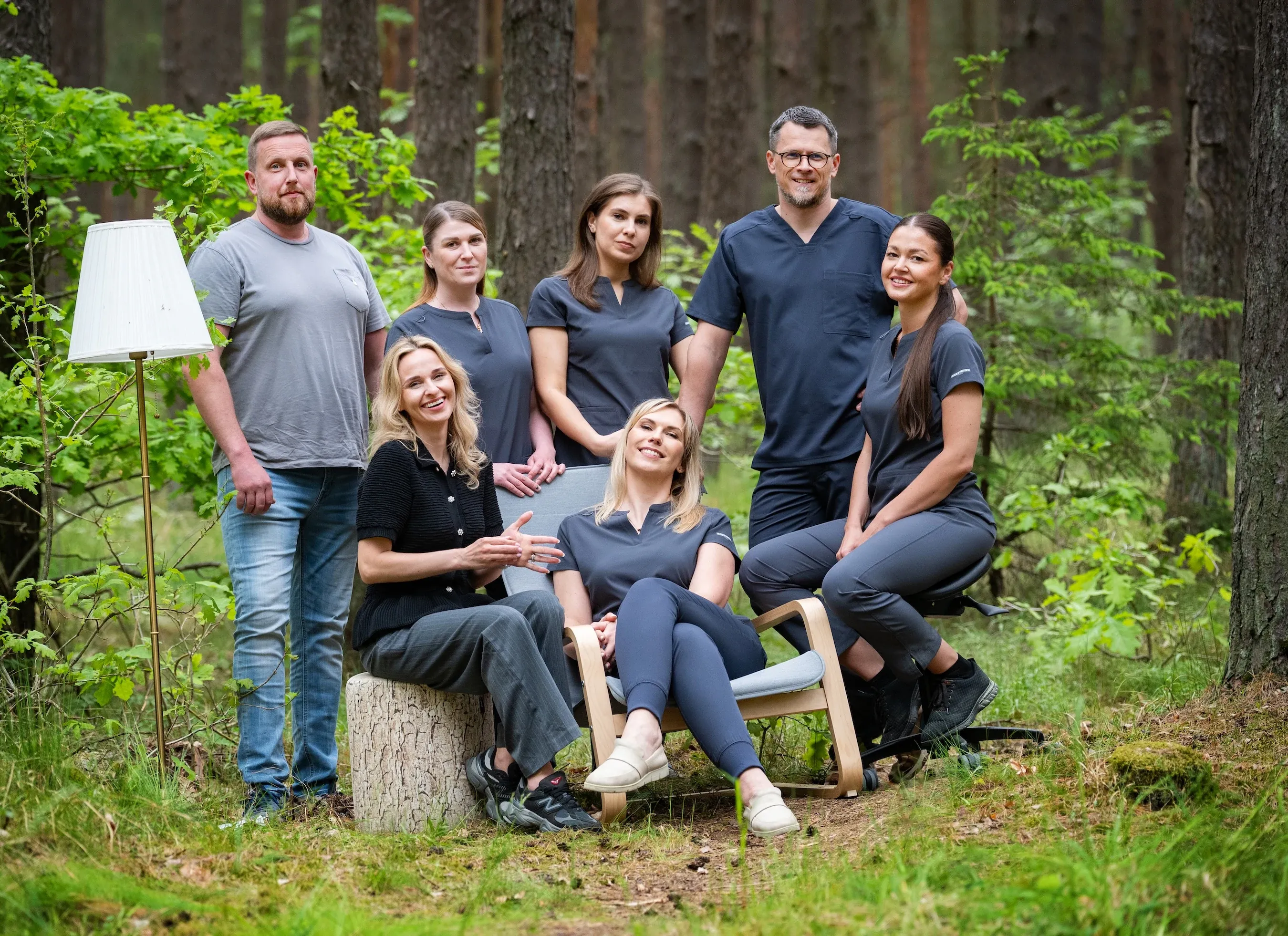 The Miško Dental Clinic team in the Klaipėda forest